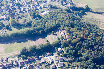Bitche in the state Moselle, France from the drone perspective