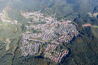 Village view in Lemberg in the state Rhineland-Palatinate, Germany