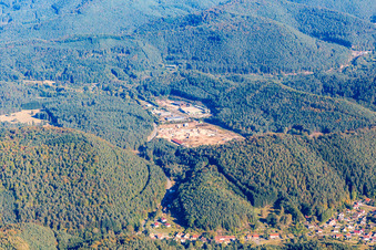 Industrial area Industriestr in Hinterweidenthal in the state Rhineland-Palatinate, Germany