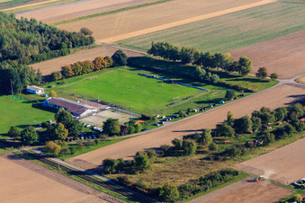 Aerial view of SpVgg. Oberhausen sports field - Barbelroth in Barbelroth in the state Rhineland-Palatinate, Germany