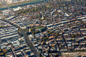 District Schwetzinger subrub and Eastend around Friedrichs-place in the city in Mannheim in the state Baden-Wurttemberg, Germany