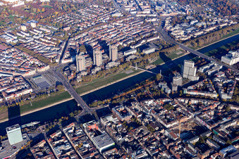 Neckarufer North development in the district Neckarstadt-Ost in Mannheim in the state Baden-Wuerttemberg, Germany