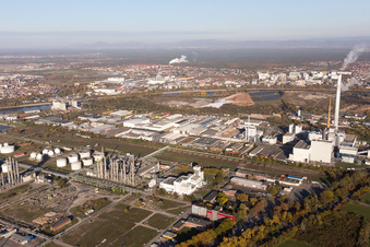Ölhafenstraße Friesenheimer Insel in the district Neckarstadt-West in Mannheim in the state Baden-Wuerttemberg, Germany