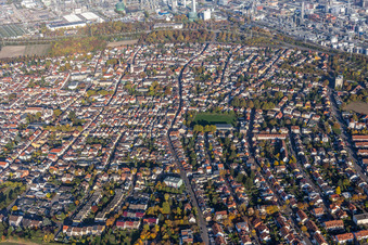 Building and production halls on the premises of the chemical manufacturers BASF in the district Oppau in Ludwigshafen am Rhein in the state Rhineland-Palatinate, Germany