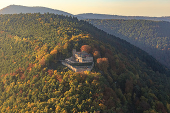 Rietburg Castle Ruins in Herbswald in Venningen in the state Rhineland-Palatinate, Germany
