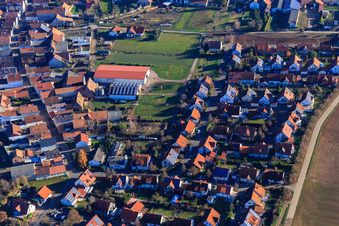 Dorfgrabenweg in Steinweiler in the state Rhineland-Palatinate, Germany