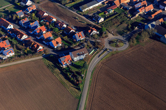 Windener Straße roundabout in Steinweiler in the state Rhineland-Palatinate, Germany