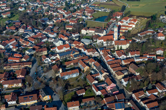 Bad Birnbach in the state Bavaria, Germany from above