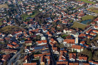 Bad Birnbach in the state Bavaria, Germany out of the air