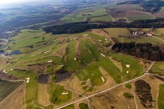 Oblique view of Bella Vista Golf Club in the district Aunham in Bad Birnbach in the state Bavaria, Germany