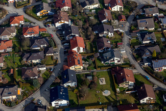 Oblique view of District Aunham in Bad Birnbach in the state Bavaria, Germany