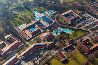District Aunham in Bad Birnbach in the state Bavaria, Germany from the plane