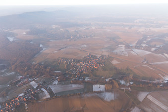 Aerial photograpy of Retschwiller in the state Bas-Rhin, France