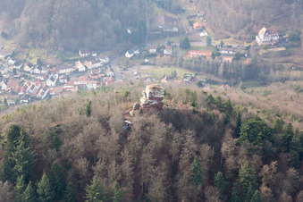 Anebos Castle Ruins in Leinsweiler in the state Rhineland-Palatinate, Germany