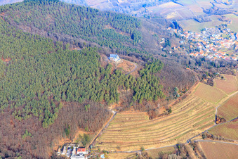 St. Anne's Chapel in winter in Burrweiler in the state Rhineland-Palatinate, Germany