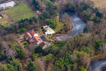 Biotope at the sports and leisure center Bornheim in Bornheim in the state Rhineland-Palatinate, Germany