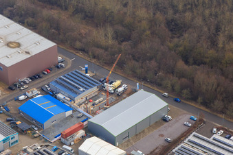 Industrial Park W with Bosch Car Service Hey and AUTOGLAS SPEZIALIST Herxheim in Herxheim bei Landau in the state Rhineland-Palatinate, Germany