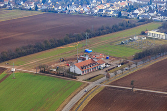 Construction site of the fire station of the volunteer fire department Kandel in Kandel in the state Rhineland-Palatinate, Germany