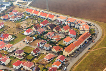 On the high trail in winter without snow in Kandel in the state Rhineland-Palatinate, Germany
