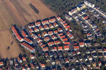 New development area Leierhans with An d. Laut and Am Hartenauer Feld in Bickenbach in the state Hesse, Germany