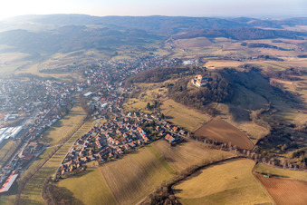 Oblique view of Castle Reichelsheim in Reichelsheim in the state Hesse, Germany