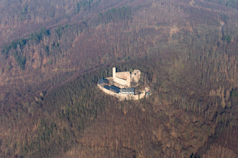 Oblique view of District Auerbach in Bensheim in the state Hesse, Germany
