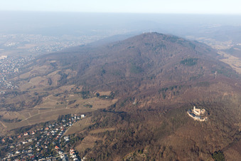 District Auerbach in Bensheim in the state Hesse, Germany out of the air