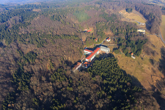 Aerial photograpy of Hospital grounds of the Eleonoren-Klinik in the district Winterkasten in Lindenfels in the state Hesse, Germany