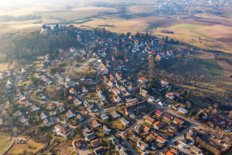 District Hering in Otzberg in the state Hesse, Germany seen from above