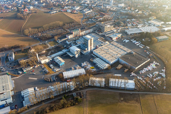Building and production halls on the premises of DAW SE in Ober-Ramstadt in the state Hesse, Germany
