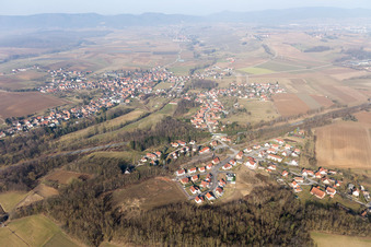 Riedseltz in the state Bas-Rhin, France out of the air