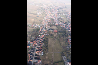 Seebach in the state Bas-Rhin, France from the drone perspective