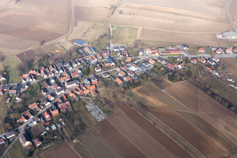 Siegen in the state Bas-Rhin, France seen from a drone