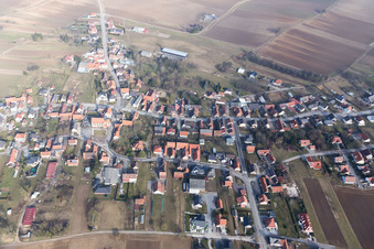 Oberlauterbach in the state Bas-Rhin, France out of the air
