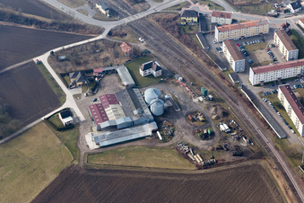 Drone image of Lauterbourg in the state Bas-Rhin, France