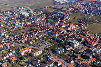 Radeburger Straße parking lot in Edenkoben in the state Rhineland-Palatinate, Germany