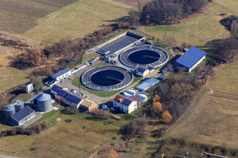 Sewage treatment plant Edenkoben in Edenkoben in the state Rhineland-Palatinate, Germany