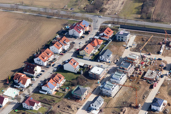 Salierstrasse in the district Heiligenstein in Römerberg in the state Rhineland-Palatinate, Germany