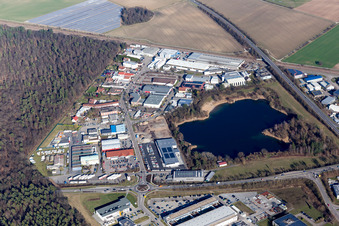 Am Hasenbiel industrial estate near Lake Stutensee in the district Blankenloch in Stutensee in the state Baden-Wuerttemberg, Germany