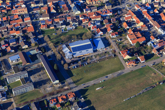 Lußhardthalle and TV-Sport-Treff in Hambrücken in the state Baden-Wuerttemberg, Germany