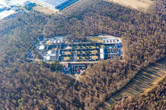 Aerial view of Shooting range Philippsburg - SAPB GmbH & Co.KG in Philippsburg in the state Baden-Wuerttemberg, Germany