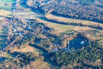 Holiday Park in Haßloch in the state Rhineland-Palatinate, Germany from above
