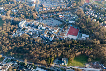 Landau in der Pfalz in the state Rhineland-Palatinate, Germany viewn from the air