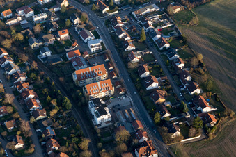 Landau in der Pfalz in the state Rhineland-Palatinate, Germany from a drone
