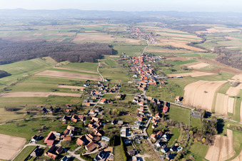 Eschbach in the state Bas-Rhin, France out of the air