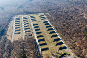 Mertzwiller in the state Bas-Rhin, France from the plane