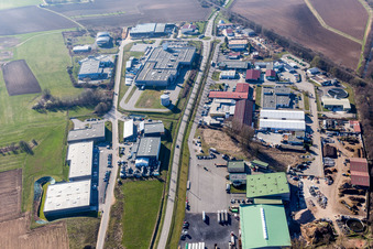 Industrial estate and company settlement in Niedermodern in Grand Est, France