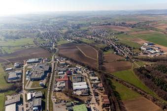 Drone image of Mertzwiller in the state Bas-Rhin, France