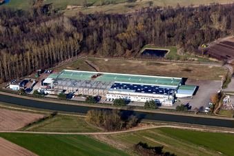 Aerial photograpy of Dettwiller in the state Bas-Rhin, France