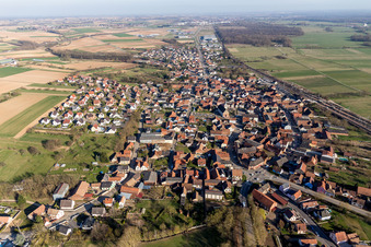 Village view in Mommenheim in the state Bas-Rhin, France
